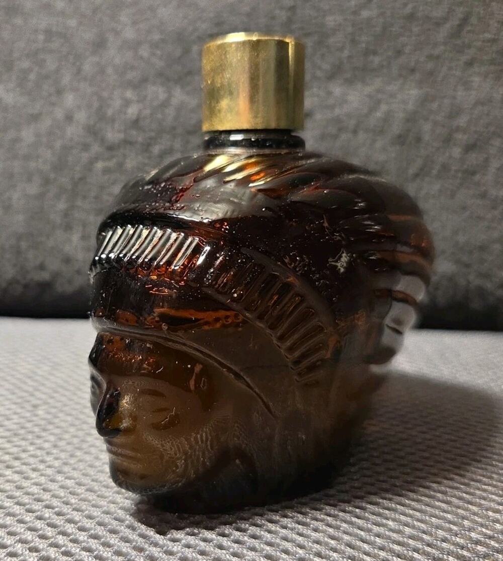 1970s Avon "Indian Chief" figural decanter bottle
